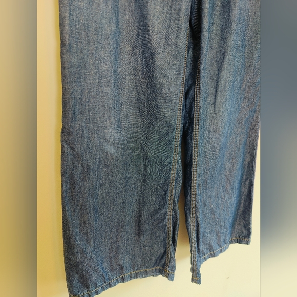 Escada Linen Blend Wide Leg Jeans - US Size 12 - Picture 12 of 12